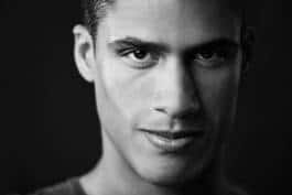 Close-up of Varane's contemplative face 